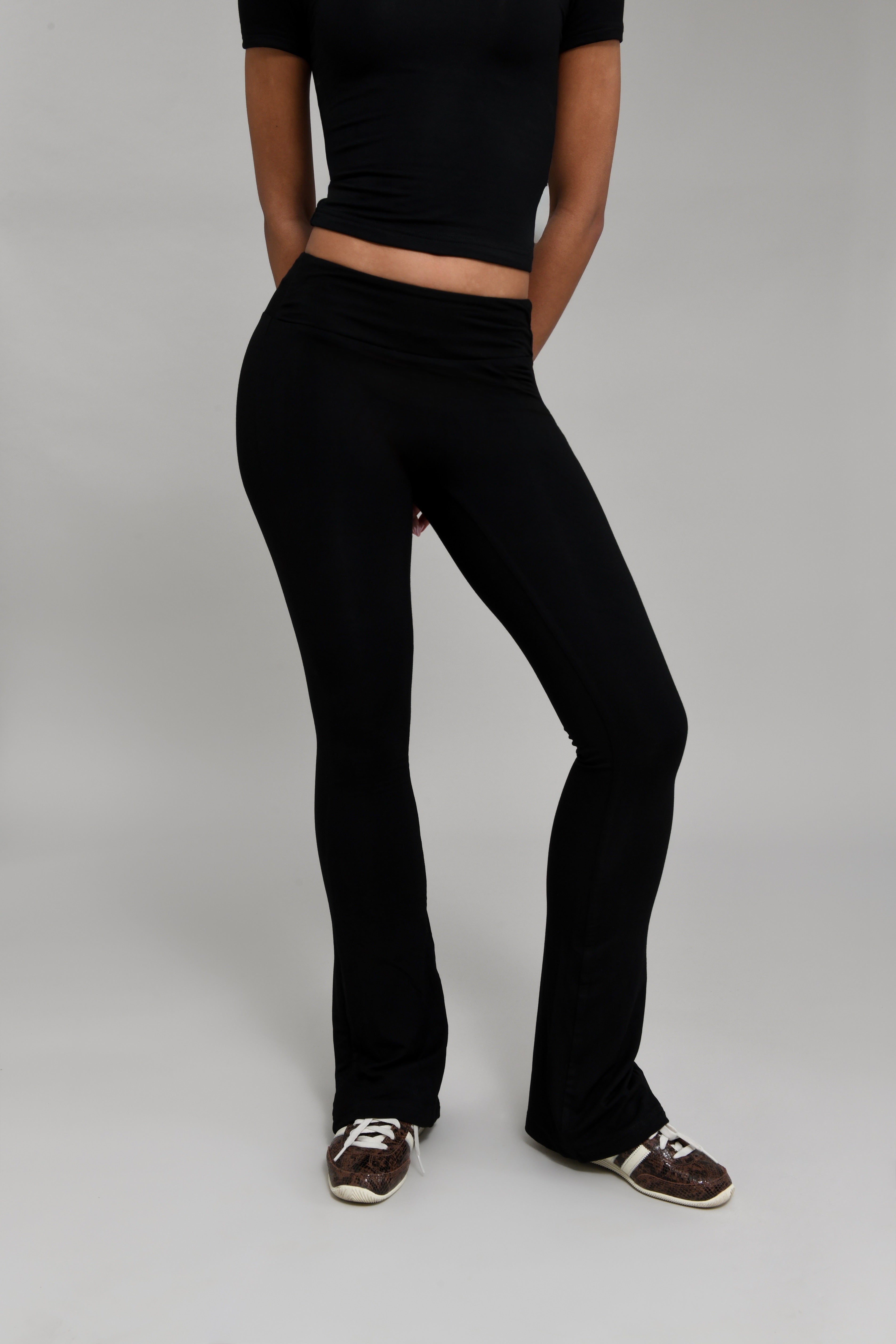 Black Flare Trousers