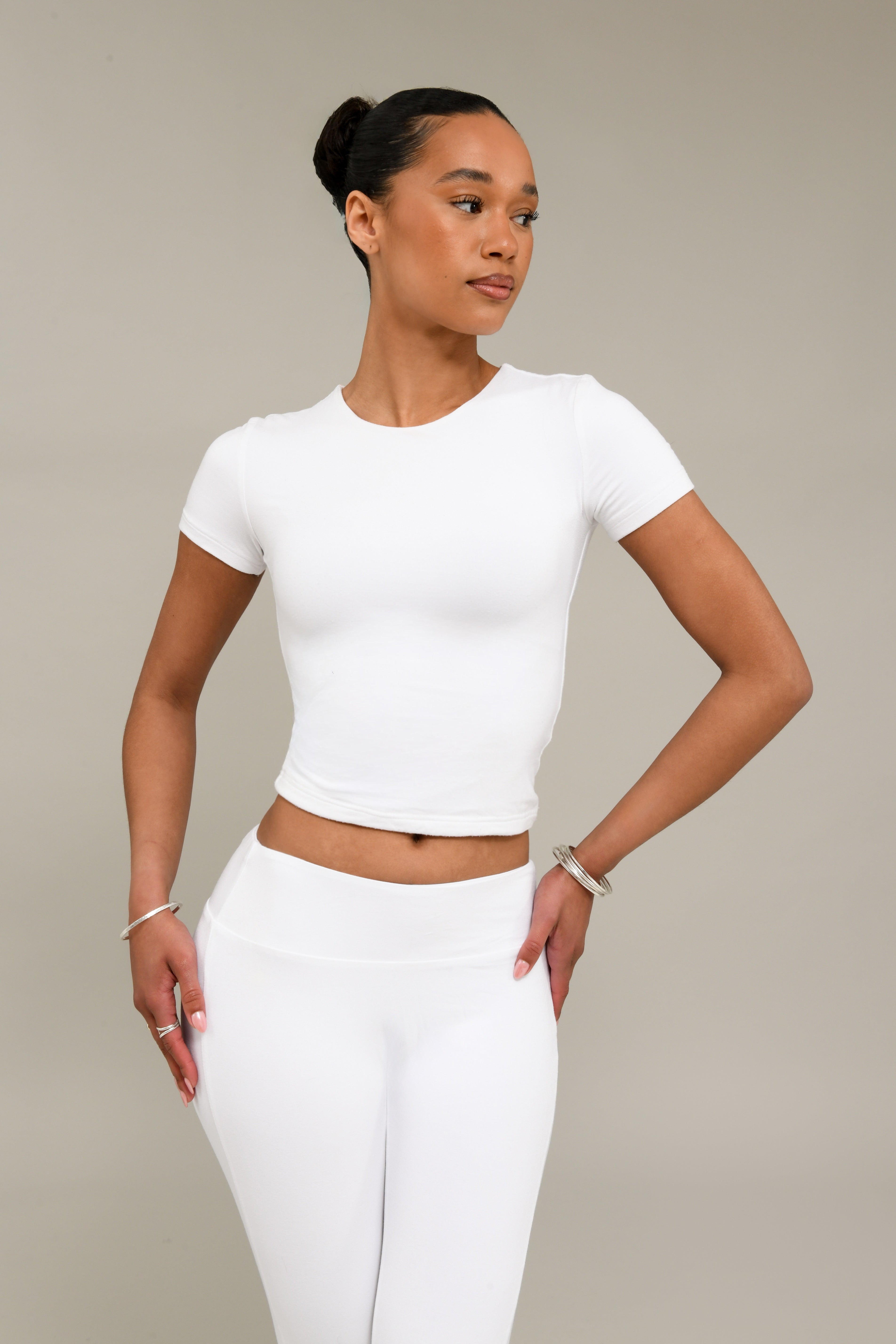 White Short Sleeve T