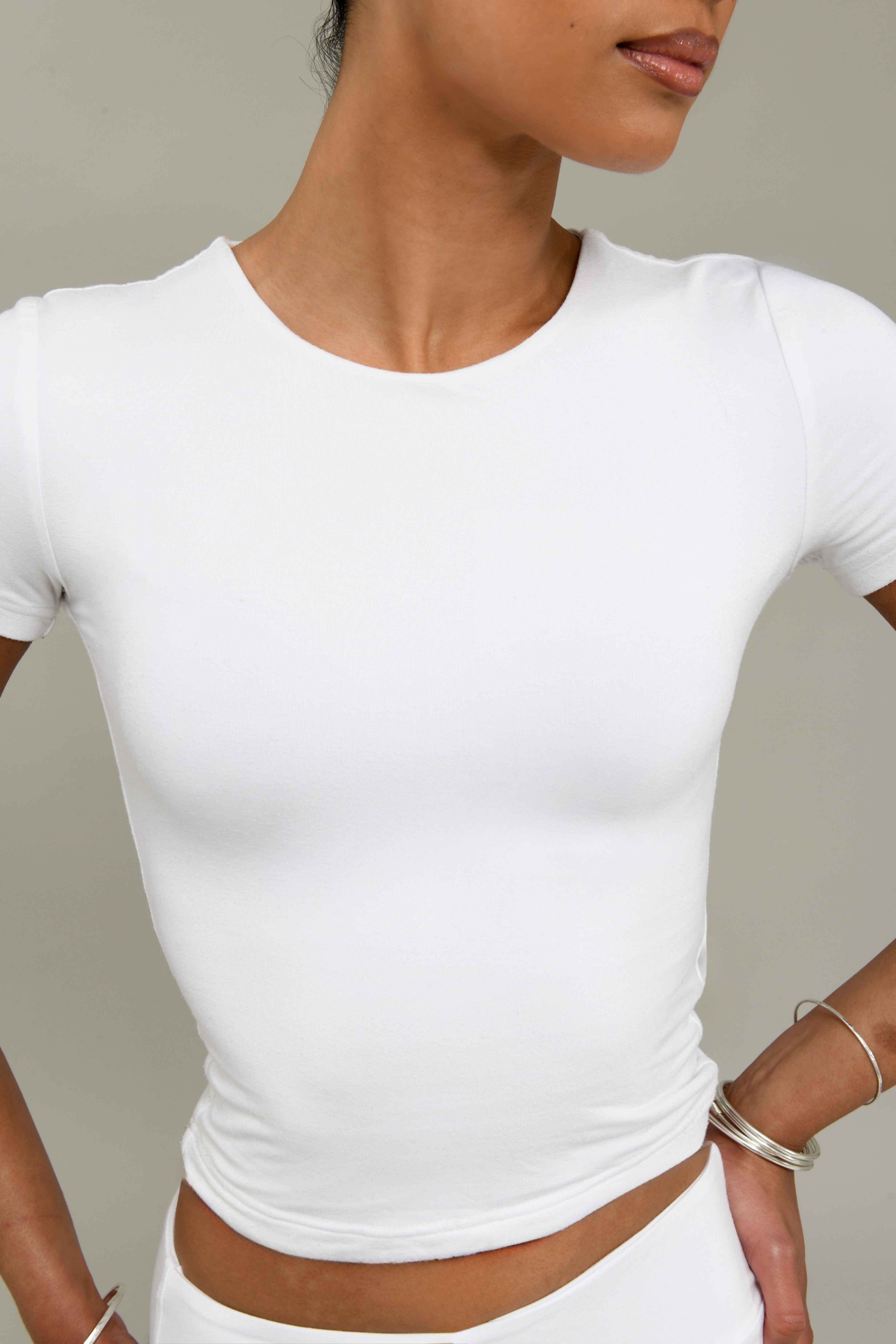 White Short Sleeve T