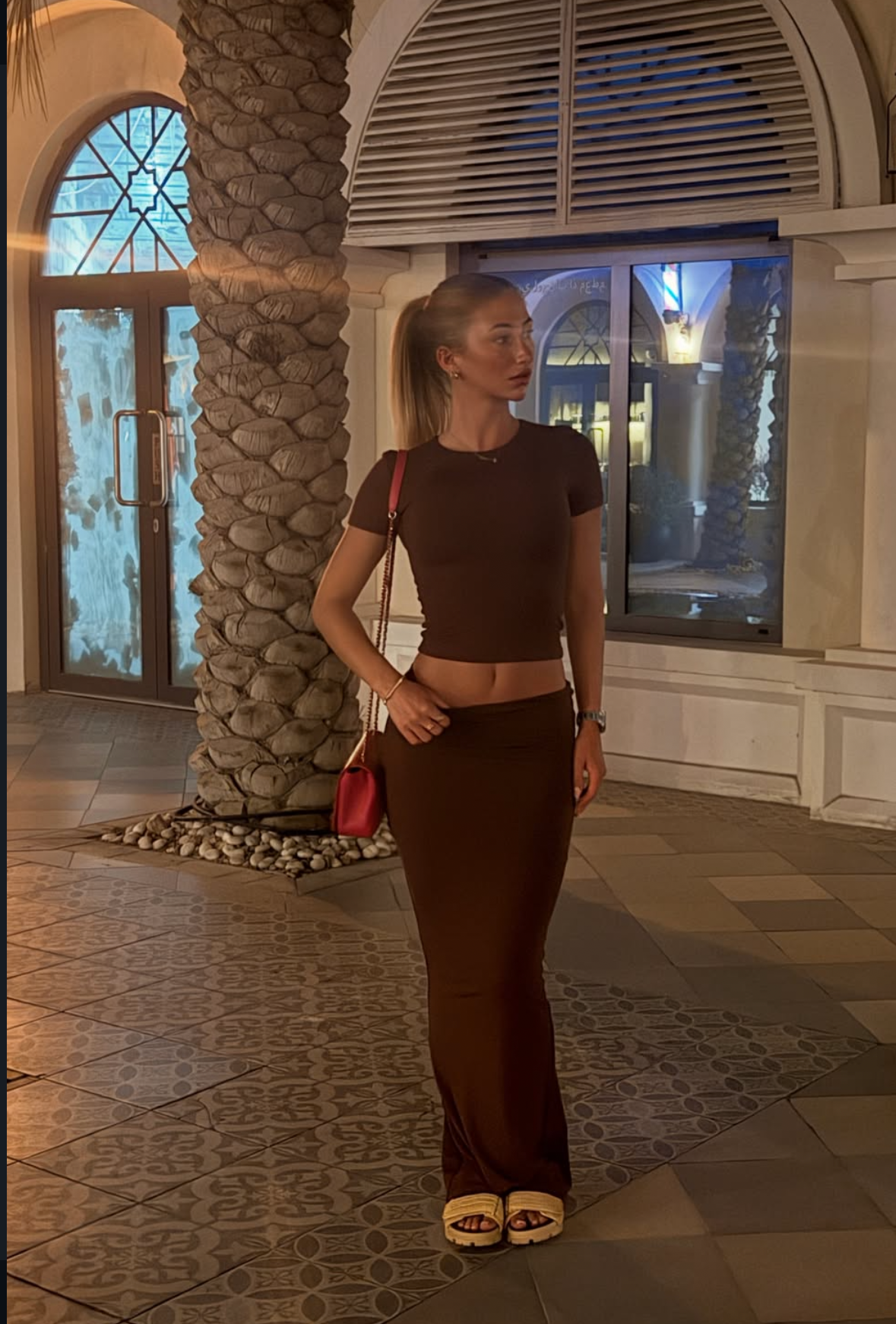 The Profile Maxi Skirt- Mocha Brown